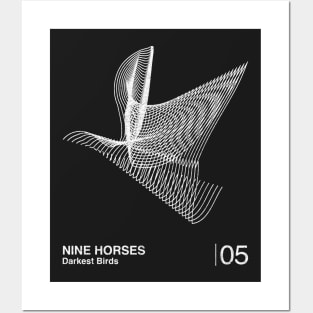 Nine Horses / Minimalist Graphic Artwork Design Posters and Art